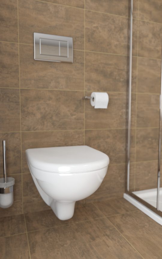SAT Project držák toaletního papíru i štětka na WC sladěné ke zbytku koupelny