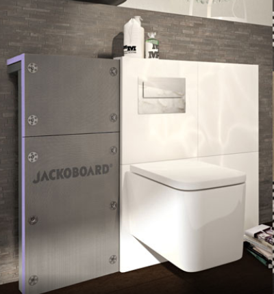 JACKOBOARD® Sabo umožňuje rychlé a snadné opláštění všech standardních WC