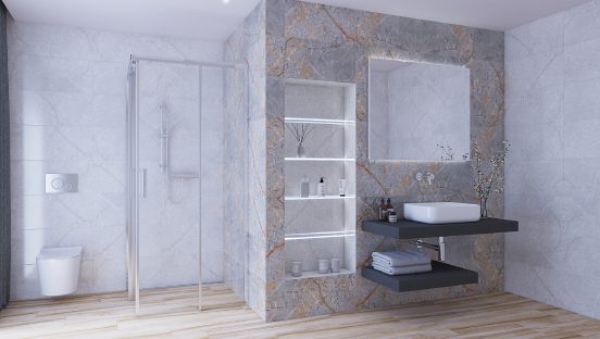 Koupelna Breda - elegantní koupelna v designu mramoru
