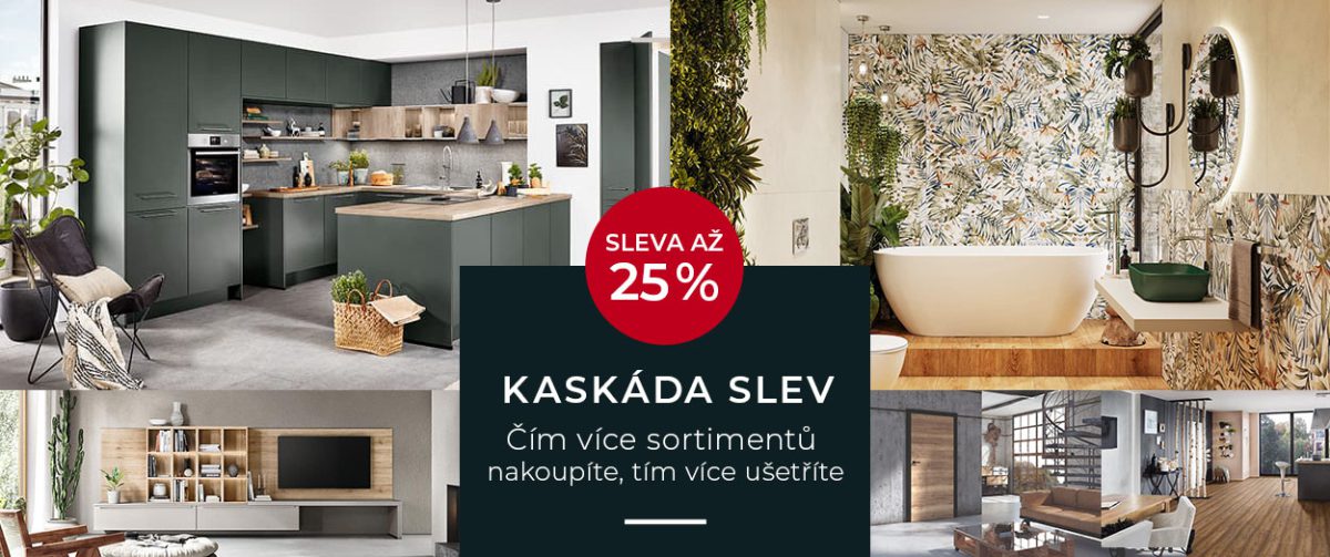 kaskada-slev-cz-hp slevy na koupelnu, kuchyni a další vybavení interiéru